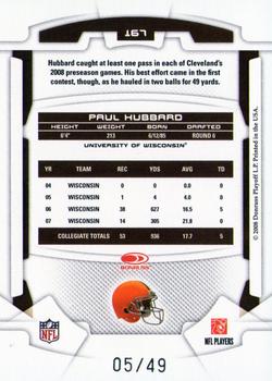 2008 Leaf Rookies & Stars - Longevity Gold #167 Paul Hubbard Back