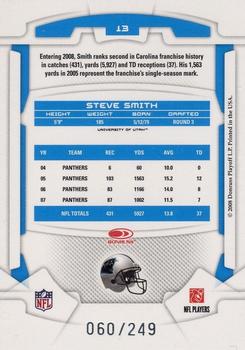 2008 Leaf Rookies & Stars - Longevity Silver #13 Steve Smith Back