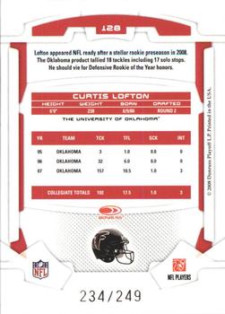 2008 Leaf Rookies & Stars - Longevity Silver #128 Curtis Lofton Back