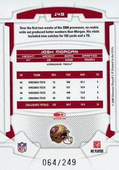 2008 Leaf Rookies & Stars - Longevity Silver #149 Josh Morgan Back
