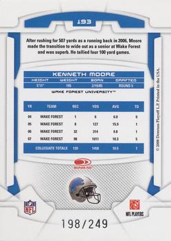 2008 Leaf Rookies & Stars - Longevity Silver #193 Kenneth Moore Back