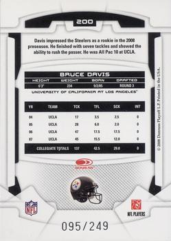 2008 Leaf Rookies & Stars - Longevity Silver #200 Bruce Davis Back