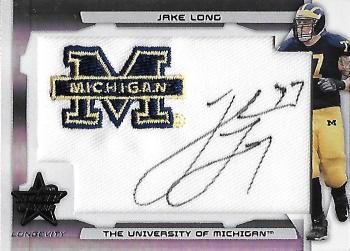2008 Leaf Rookies & Stars Longevity - Rookie Patch Autographs College #225 Jake Long Front