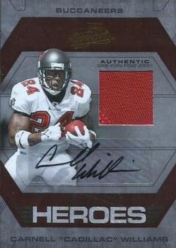 2008 Playoff Absolute Memorabilia - Absolute Heroes Materials Autographs Prime #AH-4 Carnell 
