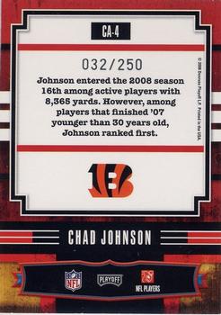 2008 Playoff Absolute Memorabilia - Canton Absolutes #CA-4 Chad Johnson Back