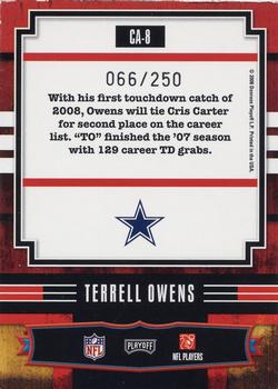 2008 Playoff Absolute Memorabilia - Canton Absolutes #CA-8 Terrell Owens Back
