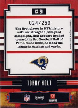2008 Playoff Absolute Memorabilia - Canton Absolutes #CA-20 Torry Holt Back