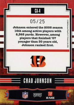 2008 Playoff Absolute Memorabilia - Canton Absolutes Spectrum #CA-4 Chad Johnson Back