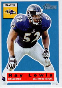 2001 Topps Heritage #1 Ray Lewis Front