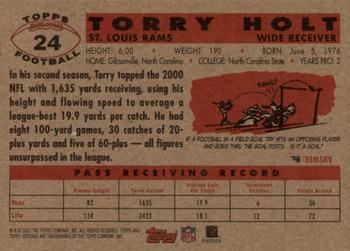 2001 Topps Heritage #24 Torry Holt Back