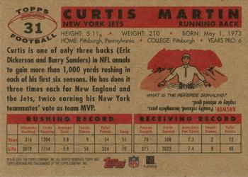 2001 Topps Heritage #31 Curtis Martin Back