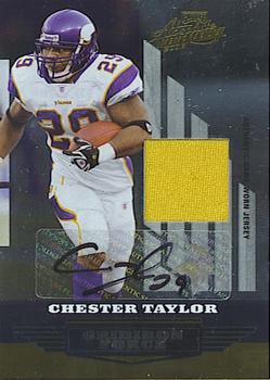 2008 Playoff Absolute Memorabilia - Gridiron Force Material Autographs #GF-19 Chester Taylor Front
