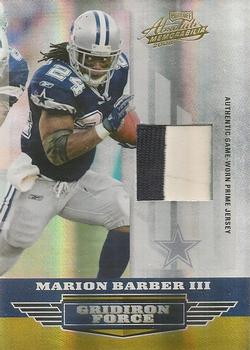 2008 Playoff Absolute Memorabilia - Gridiron Force Material Prime #GF-12 Marion Barber Front