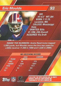 2001 Topps Reserve #93 Eric Moulds Back