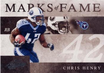 2008 Playoff Absolute Memorabilia - Marks of Fame #MOF-5 Chris Henry Front