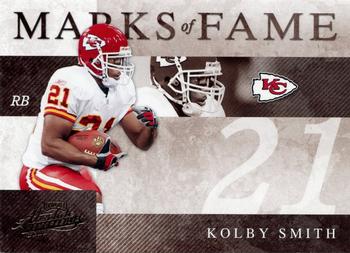 2008 Playoff Absolute Memorabilia - Marks of Fame #MOF-13 Kolby Smith Front
