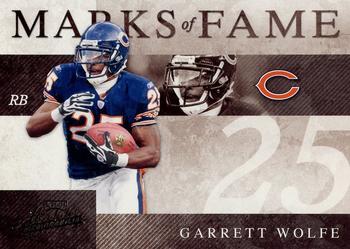 2008 Playoff Absolute Memorabilia - Marks of Fame #MOF-19 Garrett Wolfe Front
