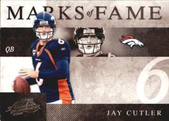 2008 Playoff Absolute Memorabilia - Marks of Fame #MOF-32 Jay Cutler Front
