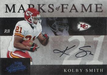 2008 Playoff Absolute Memorabilia - Marks of Fame Autographs Spectrum #MOF-13 Kolby Smith Front