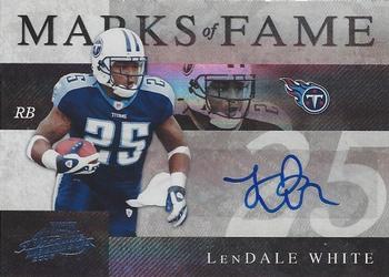 2008 Playoff Absolute Memorabilia - Marks of Fame Autographs Spectrum #MOF-31 LenDale White Front