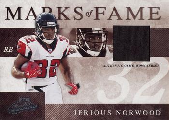 2008 Playoff Absolute Memorabilia - Marks of Fame Materials #MOF-9 Jerious Norwood Front