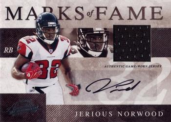 2008 Playoff Absolute Memorabilia - Marks of Fame Materials Autographs #MOF-9 Jerious Norwood Front