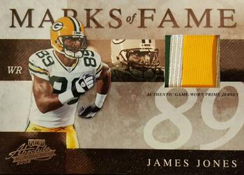 2008 Playoff Absolute Memorabilia - Marks of Fame Materials Prime #MOF-8 James Jones Front