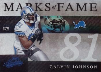 2008 Playoff Absolute Memorabilia - Marks of Fame Spectrum #MOF-4 Calvin Johnson Front