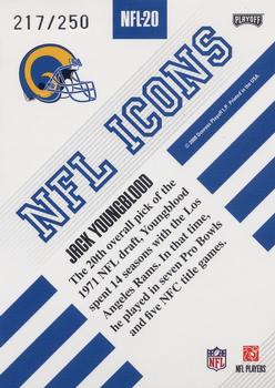 2008 Playoff Absolute Memorabilia - NFL Icons #NFL-20 Jack Youngblood Back