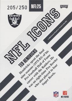 2008 Playoff Absolute Memorabilia - NFL Icons #NFL-25 Ted Hendricks Back