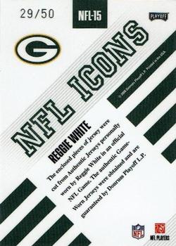 2008 Playoff Absolute Memorabilia - NFL Icons Materials #NFL-15 Reggie White Back