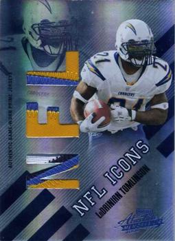 2008 Playoff Absolute Memorabilia - NFL Icons Materials Prime #NFL-28 LaDainian Tomlinson Front