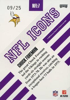 2008 Playoff Absolute Memorabilia - NFL Icons Spectrum #NFL-7 Chuck Foreman Back