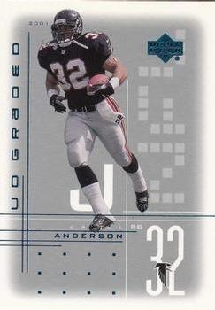 2001 UD Graded #2 Jamal Anderson Front