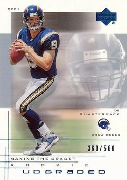 2001 UD Graded #47 Drew Brees Front