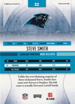 2008 Playoff Absolute Memorabilia - Retail #22 Steve Smith Back