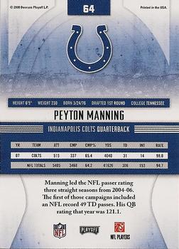 2008 Playoff Absolute Memorabilia - Retail #64 Peyton Manning Back