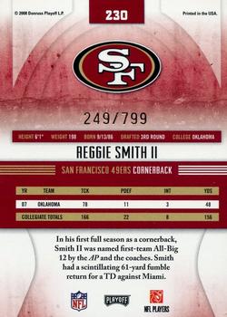 2008 Playoff Absolute Memorabilia - Retail #230 Reggie Smith II Back