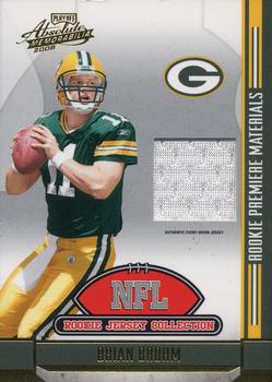 2008 Playoff Absolute Memorabilia - Rookie Jersey Collection #1 Brian Brohm Front