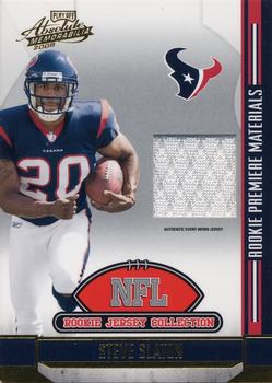 2008 Playoff Absolute Memorabilia - Rookie Jersey Collection #17 Steve Slaton Front