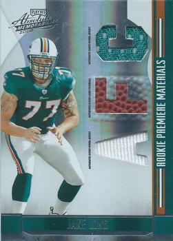 2008 Playoff Absolute Memorabilia - Rookie Premiere Materials AFC/NFC #284 Jake Long Front