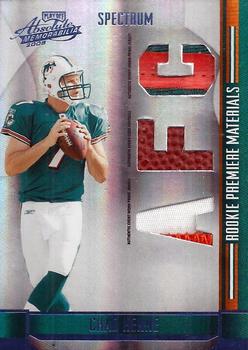 2008 Playoff Absolute Memorabilia - Rookie Premiere Materials AFC/NFC Spectrum Prime #251 Chad Henne Front