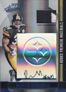 2008 Playoff Absolute Memorabilia - Rookie Premiere Materials Autographs Embossed Hologram Prime #267 Rashard Mendenhall Front