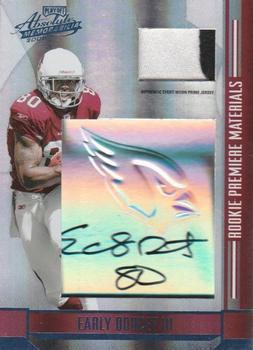 2008 Playoff Absolute Memorabilia - Rookie Premiere Materials Autographs Embossed Hologram Prime #271 Early Doucet Front