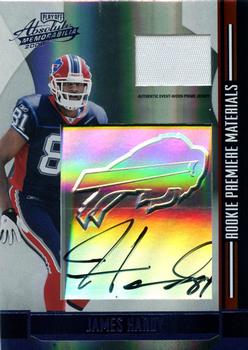2008 Playoff Absolute Memorabilia - Rookie Premiere Materials Autographs Embossed Hologram Prime #273 James Hardy Front