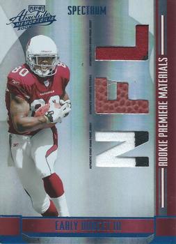 2008 Playoff Absolute Memorabilia - Rookie Premiere Materials NFL Spectrum Prime #271 Early Doucet Front