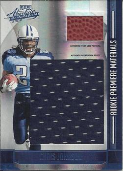 2008 Playoff Absolute Memorabilia - Rookie Premiere Materials Oversize #276 Chris Johnson Front