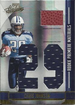 2008 Playoff Absolute Memorabilia - Rookie Premiere Materials Oversize Jersey Number #276 Chris Johnson Front