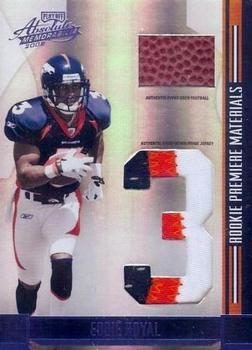2008 Playoff Absolute Memorabilia - Rookie Premiere Materials Oversize Jersey Number Prime #277 Eddie Royal Front