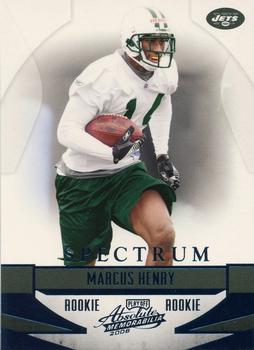 2008 Playoff Absolute Memorabilia - Spectrum Blue #212 Marcus Henry Front